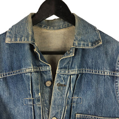 JC Penny's Foremost Custom Denim Jacket Vest w/ Flag USA C1950