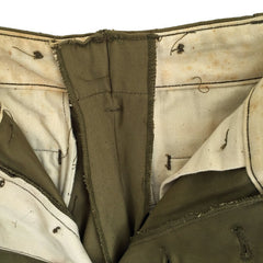 Unissued M42 Paratrooper Jump Trousers, seams and lining