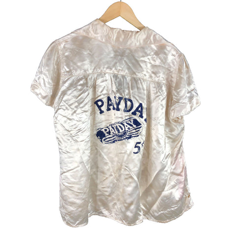 1930s Ladies Satin Payday Candy Advertising Blouse