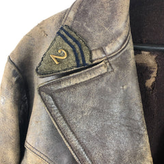 2nd Reg Armor French Leather Heavy Tanker Jacket C1920/30
