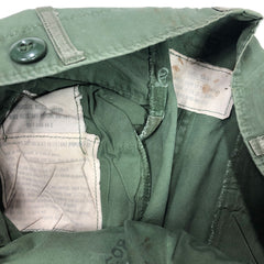 1st Pattern US Army Tropical Trousers Windproof Poplin Dated 1964