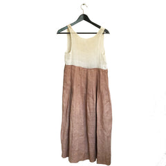 1920s Two-Piece Linen Middy Patched Sailor Styled Blouse & Skirt