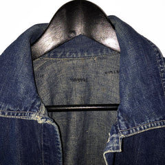 US Army Indigo Denim Pullover, collar detail