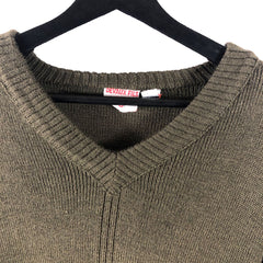 Devaux Fils French Wool Military Sweater Medium