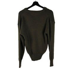 Devaux Fils French Wool Military Sweater Medium
