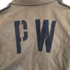 WWII M41 Field Jacket POW stencil