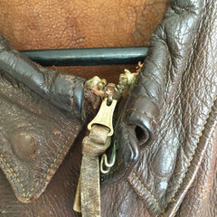 Painted 100 Bomber Squad Russet Leather A2 Jacket