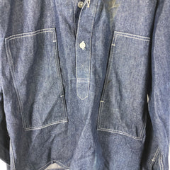 US Army Denim Work Pullover Shirt Size 48