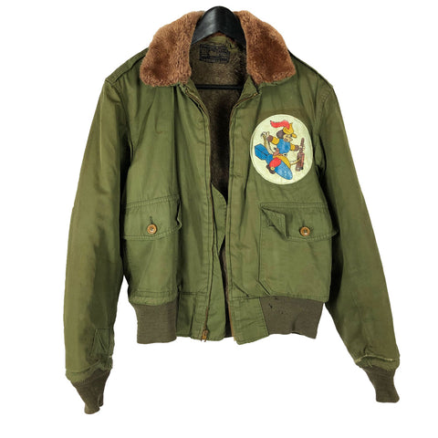 Original Roughwear B-10 Flight Jacket Patched 713th Bomb Squadron