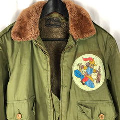 Original Roughwear B-10 Flight Jacket Patched 713th Bomb Squadron
