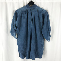 C1910 French Pure Linen Biaude Work Pullover Shirt