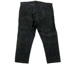 Patchwork French Black Moleskin Work Trousers