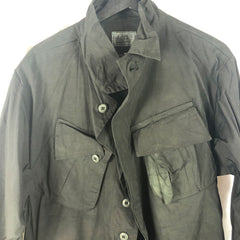 Vietnam War Slant Pocket Tropical Jacket Black Navy Seals