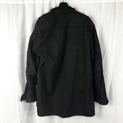 Vietnam War Slant Pocket Tropical Jacket Black Navy Seals