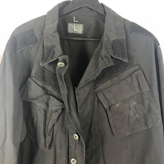 Vietnam War Slant Pocket Tropical Jacket Black Navy Seals