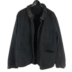 French Black Moleskin Work Jacket C1930