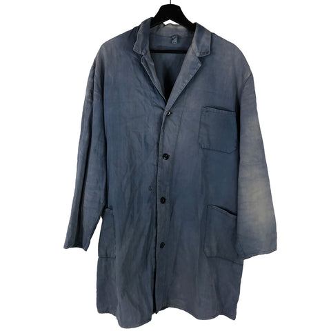 French Faded Ausiese Work Lab Coat