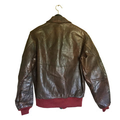 Mint Painted Aero Leather Type A2 Flight Jacket