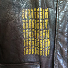 Mint Painted Aero Leather Type A2 Flight Jacket