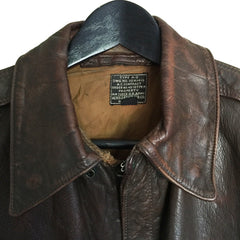 Mint Painted Aero Leather Type A2 Flight Jacket