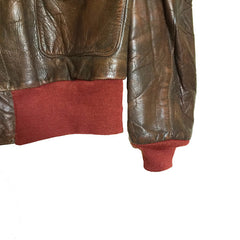 Mint Painted Aero Leather Type A2 Flight Jacket