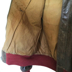 Mint Painted Aero Leather Type A2 Flight Jacket