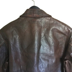 Mint Painted Aero Leather Type A2 Flight Jacket