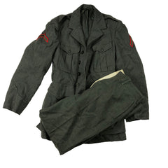 Named Set of Marine Corp Service Jacket & Trousers USMC