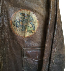 Perry Sportswear Type A2 Flight Jacket Patched 385th Bomb Group 548th Squadron