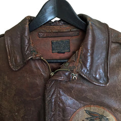Perry Sportswear Type A2 Flight Jacket Patched 385th Bomb Group 548th Squadron
