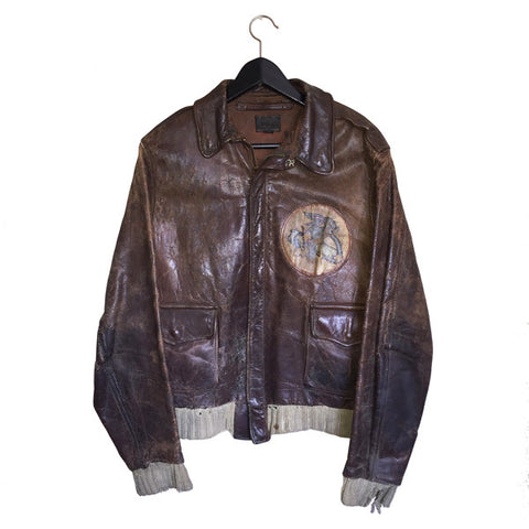 Perry Sportswear Type A2 Flight Jacket Patched 385th Bomb Group 548th Squadron