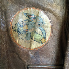 Perry Sportswear Type A2 Flight Jacket Patched 385th Bomb Group 548th Squadron