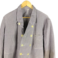 Vintage Au Molinel French Butcher's Work Jacket