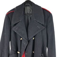 Vintage Wool Italian Carbinieri Police Coat Napoli