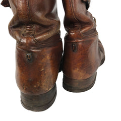 US Army Triple Buckle Cavalry Tanker Calf Boots C1930