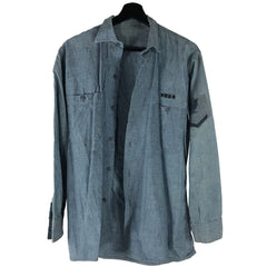 Stenciled US Navy Chambary Work Shirt C1945