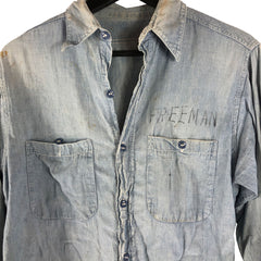 C1940 US Navy Chambray Work Shirt USN