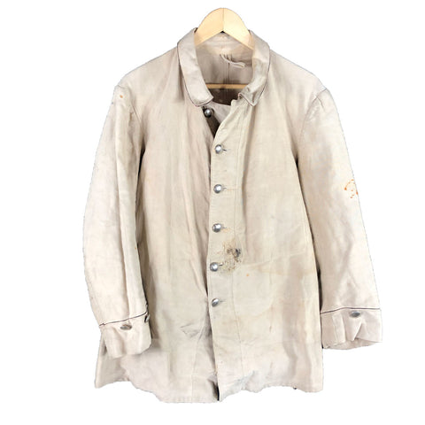 Distressed Repaired German 1940s Work Jacket Chaplain Medic