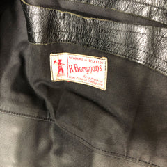 1950s Heavy Leather Belgian Police Jacket