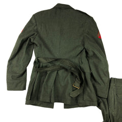Named Set of Marine Corp Service Jacket & Trousers USMC