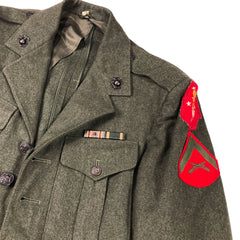 Named Set of Marine Corp Service Jacket & Trousers USMC