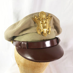 Original WWII Flight Ace Officer True Crusher Hat