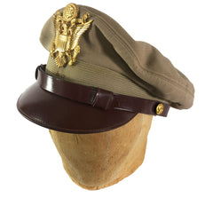 Original WWII Flight Ace Officer True Crusher Hat