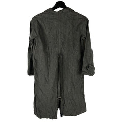 French Vintage Charcoal Women's Work Coat Lab