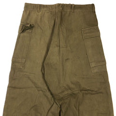 French Army HBT Herringbone Trousers Indochina C1950