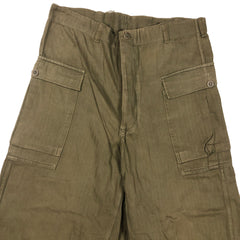 French Army HBT Herringbone Trousers Indochina C1950