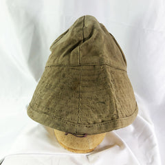 French Stamped 1940s Military Naval Mariner Canvas Hat