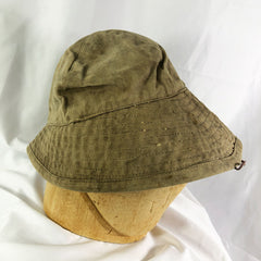 French Stamped 1940s Military Naval Mariner Canvas Hat