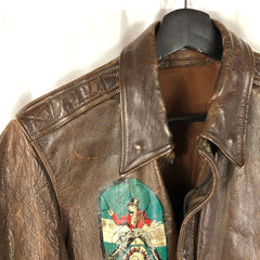Painted 534th Bomb Squadron A-2 Flight Jacket "Flak Wackie"