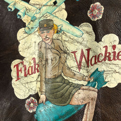 Painted 534th Bomb Squadron A-2 Flight Jacket "Flak Wackie"